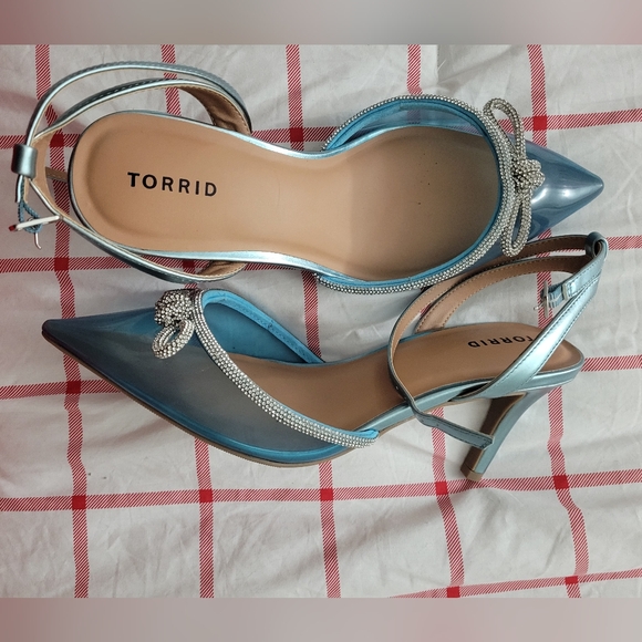 13w Torrid see through ankle tie heel - Picture 3 of 6